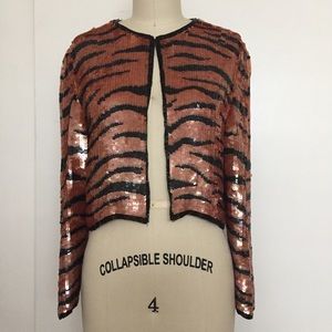 Vtg Neiman Marcus Sequins Jacket